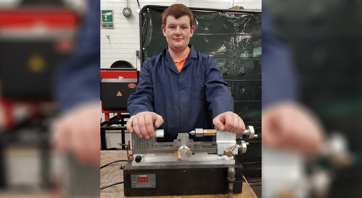 TfS Level 2 and TfS Level 3 Manufacturing Engineering students from SERC have been hard at work in assisting their tutor in creating a miniature lathe as part of their project-based learning (PBL).  